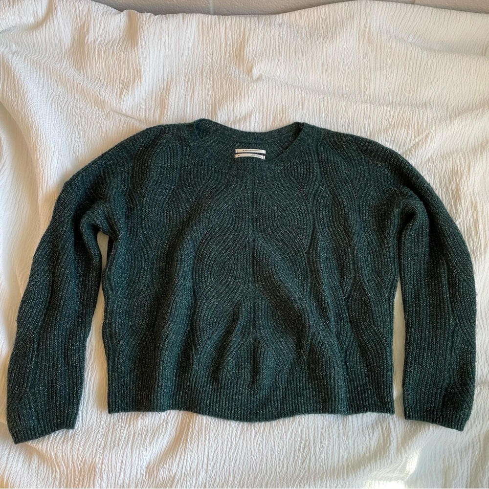 Anthropologie Green Sweater